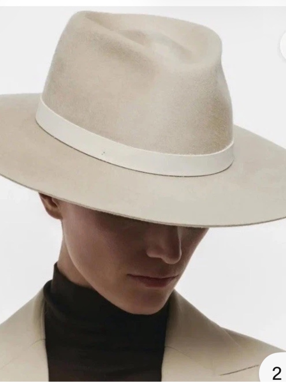Janessa Leone Woman's Pebble 100% Virgin Wool Minimalist Cole Hat